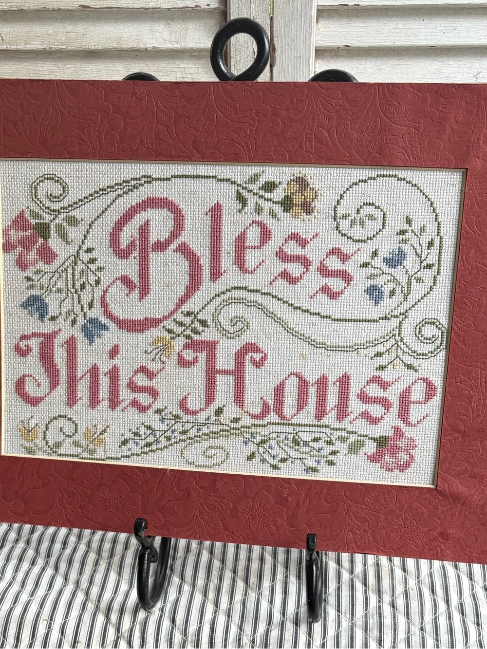 Vintage Bless This House Cross Stitch
